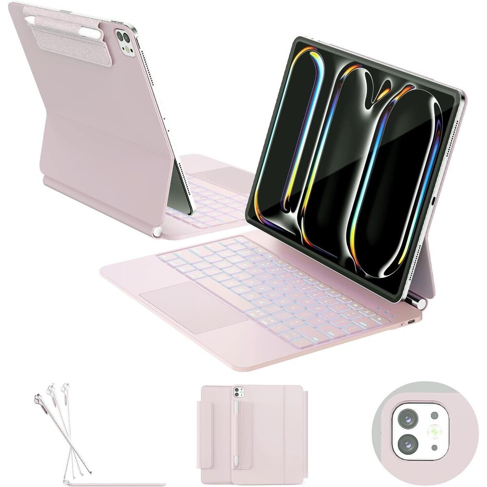 ipad Pro 13 inch Case with Keyboard (M5 2025 / M4 2024), Magic Keyboard with Pen